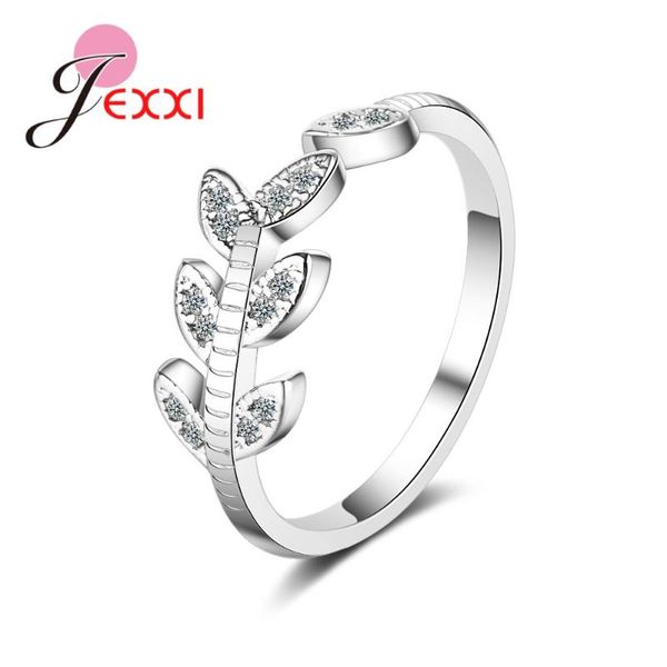 

wedding rings cute opening for women jewelry adjustable s90 metal branch leaf ring girl's birthday gift, Slivery;golden