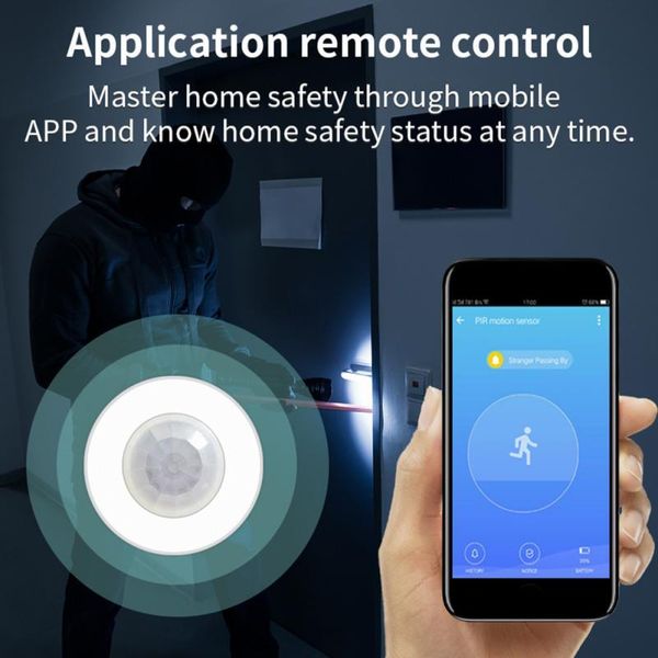 

smart home control wifi tuya infrared detection alarm human body sensor app sending
