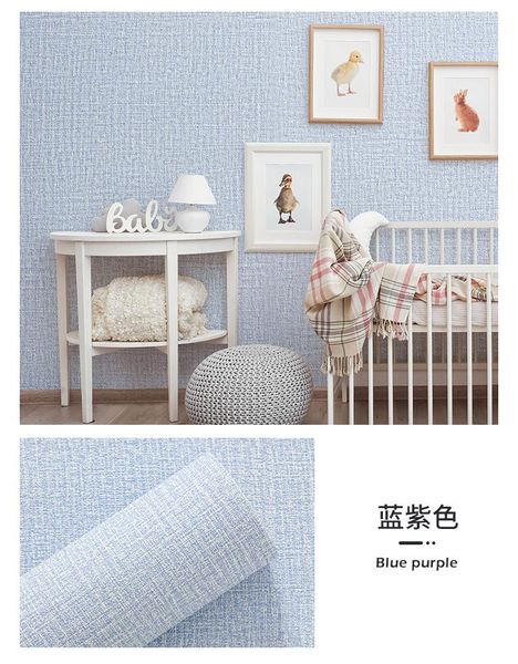 

wall stickers linen pvc self adhesive wallpapers for kitchen cabinets bedroom living room decoration solid colour waterproof contact paper