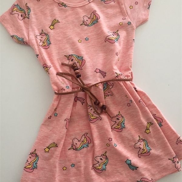 

girl's dresses girls kids dress unicorn patterned 439703687 1027, Red;yellow