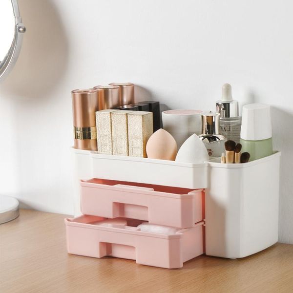 

bathroom storage & organization makeup organizer drawer cosmetic box jewelry nail polish container case desksundries