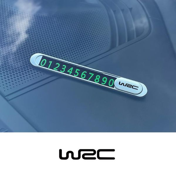 

car organizer wrc phone number card temporary parking plate telephone notification park sautomobile stickers accessories