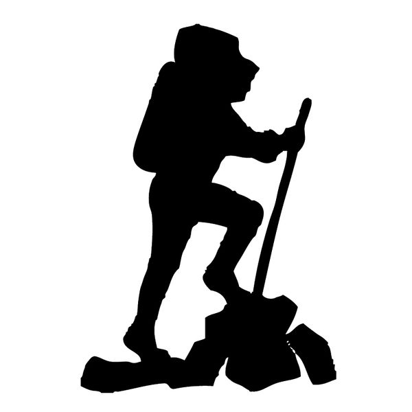 

17*11.8cm the hiker car stickers vinyl sticker hiker funny car window bumper novelty jdm drift car stickers and decals funny