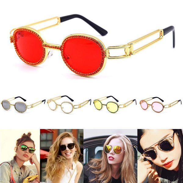 

mirrors diamond rappers glasses iced out shinny sunglasses metal frame pc lens ye-