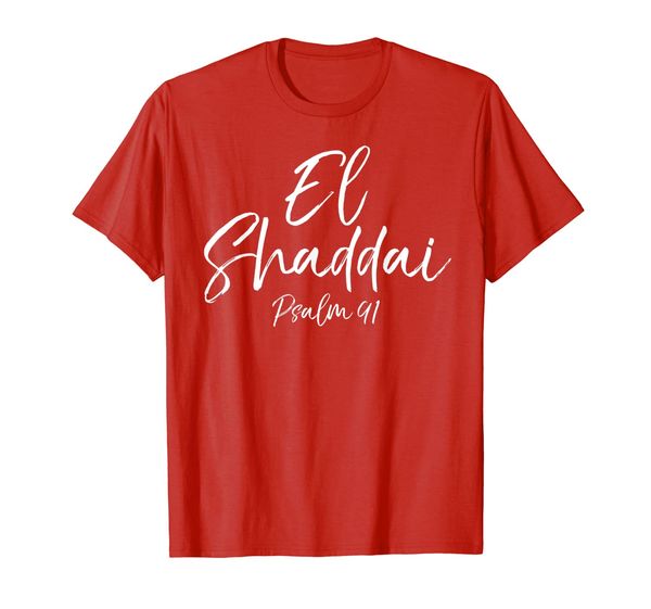 

el shaddai psalm 91 shirt most high god christian tee, White;black