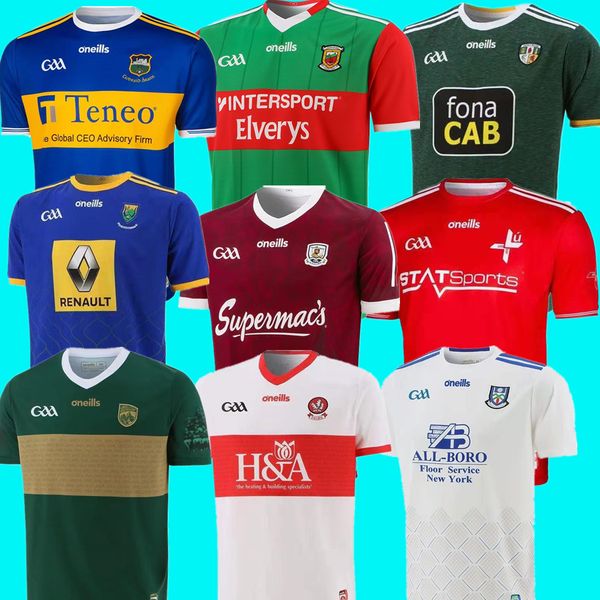 

21 22 gaa rugby jerseys john kerry monaghan baiderry red rose kekerry wicklow rauth antrim mio tipperelli limerick wear, Black;gray