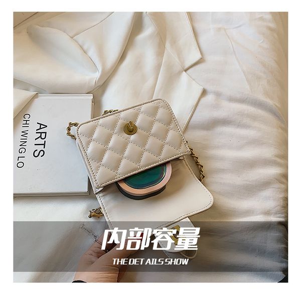 

mini diamond embroidery thread portable small square bags chain shoulder slung small bag mouth red envelope