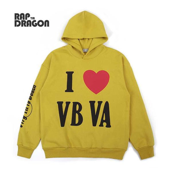 

men's hoodies & sweatshirts hip hop hoodie harajuku women's sweatshirt streetwear printed letter love pullover 2021 fall winter co, Black