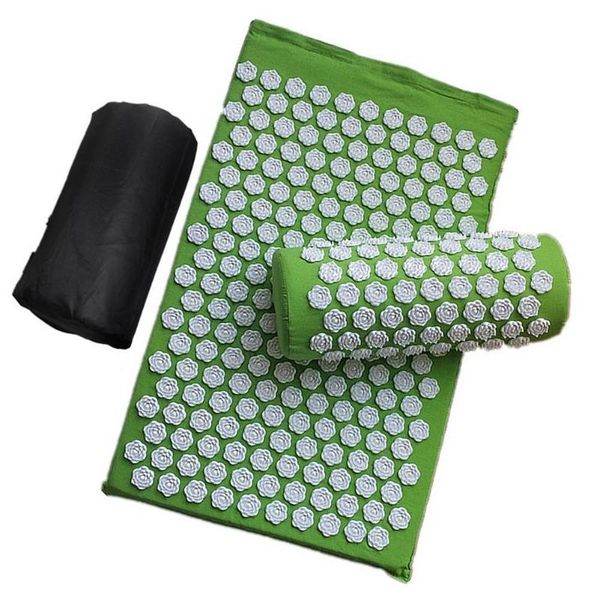 

yoga mats massager cushion massage mat acupressure relieve stress back body pain spike acupuncture