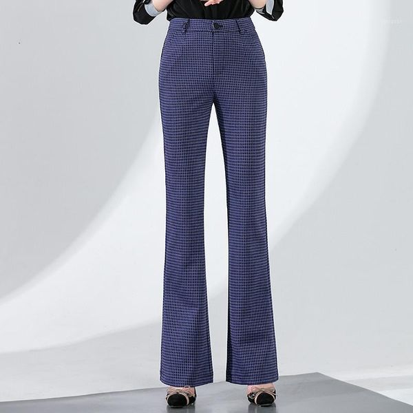 

women's pants & capris women flare slim spring autumn high waist casual 21006, Black;white