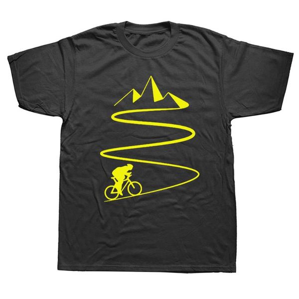 

men's t-shirts funny mountain bike heartbeat t shirts cycling graphic fashion cotton birthday gift short sleeve o-neck hip hop t-shirt, White;black