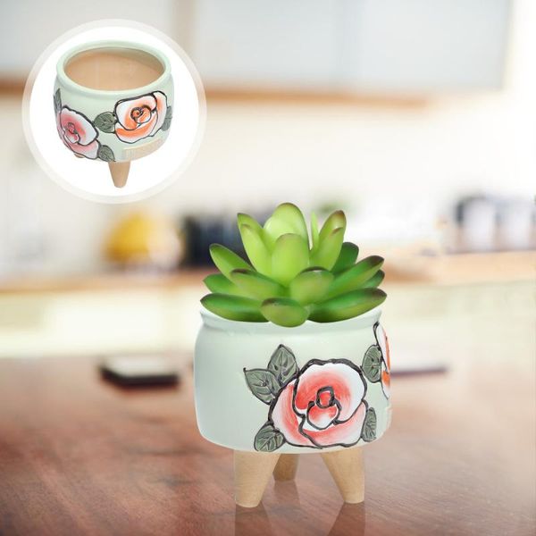 

planters & pots 1pc creative ceramic flower pot hand printed planter succulents flowerpot