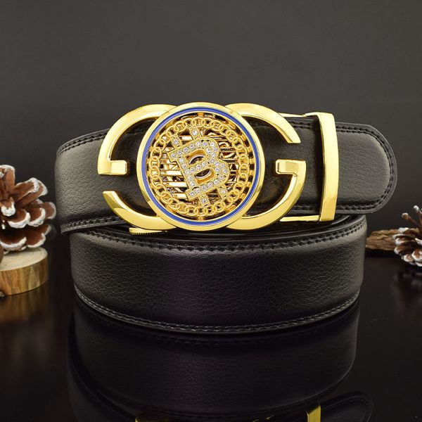 

factory outlet luxury brand belt 2021 new belt men's young people's trend turns around summer pants korean leather automatic buckl, Black;brown