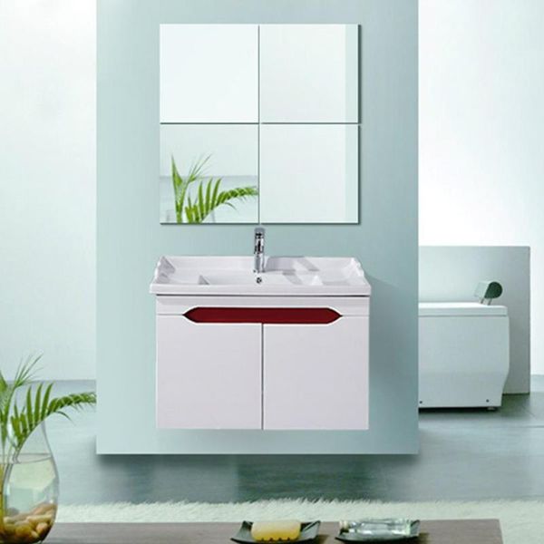 

mirrors 4pcs/set 30cm mirror cell sticker acrylic wall bedroom decor mural square self-adhesive home bat s5h9