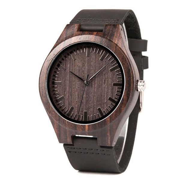 

men quartz watch vintage style with sandalwood dial leather band luxurious casual business nyz shop wristwatches, Slivery;brown