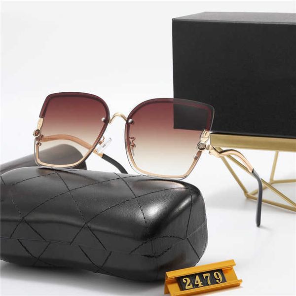 

2021 designer luxury sunglasses with box of stylish polarized glasses for men and women uv400, White;black