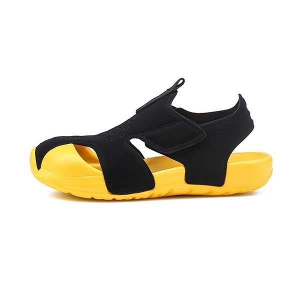 

children summer fashion airplane sandals shoes summer baby beach shoes boys and girls super light sandals 210713, Black;red
