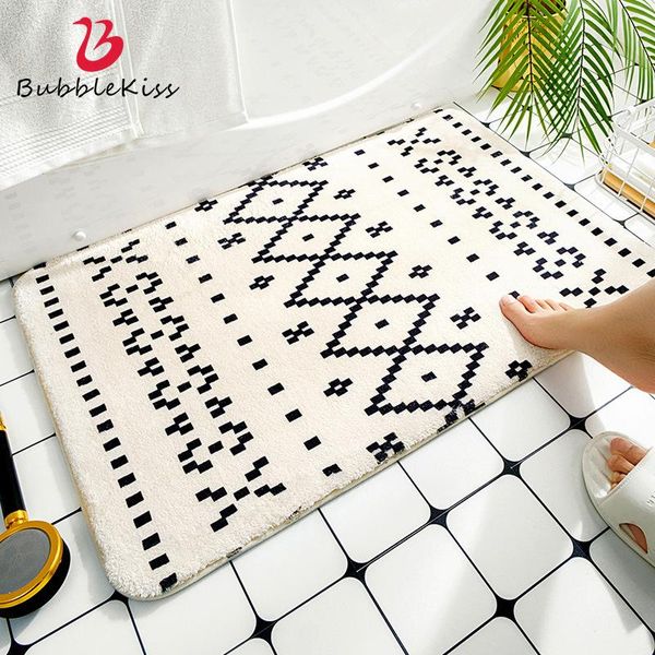 

carpets bubble kiss bathroom mat toilet absorbent soft comfortable non-slip carpet doormat bedside decor foot pad household entrance rug