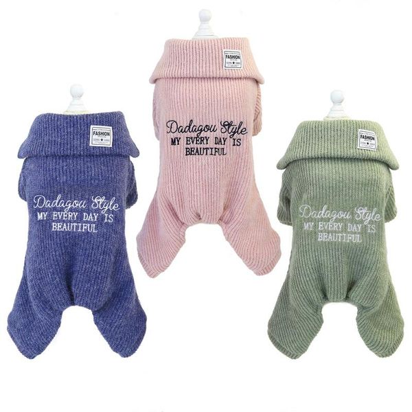 

pet clothes dog autumn/winter 20 simple wool four-legged winter plus velvet apparel