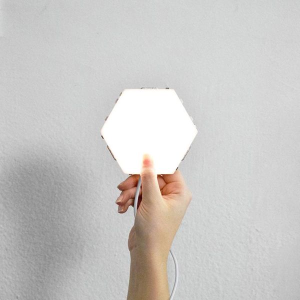 

quantum lamp touch sensitive lighting night light magnetic hexagons creative decoration wall lampara for restaurant marrying