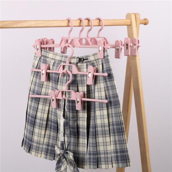 

hangers & racks household multifunctional pants clip non-slip seamless rack multi-layer skirt bold plastic hanger