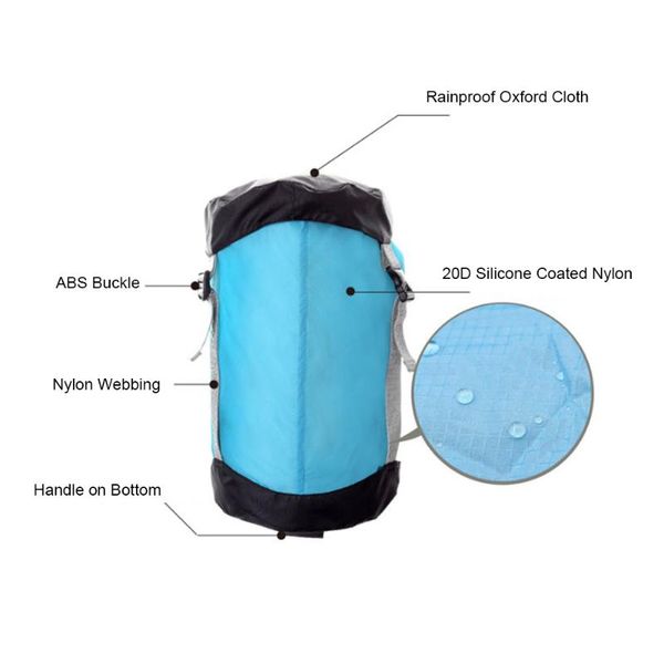 

/ 15l 20l for backpacking camping ultralight compression stuff sack sleeping bag drawstring organizer bags