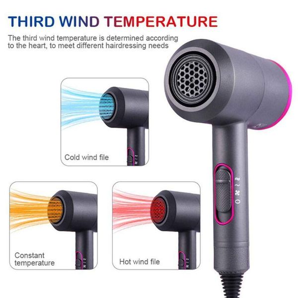 

electric hair brushes professional strong wind dryer salon high power and cold negative ion hammer dry + hood