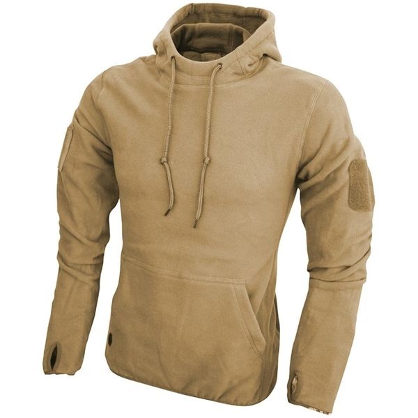 

military hoodie army fleece pullover men's tactical winter wear, Black;green