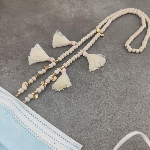 

sunglasses frames neck strap string chain for mask, Silver