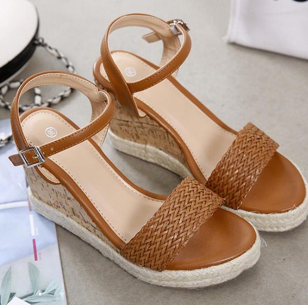 

summer women pumps chunky high heels chaussure luxury sandals fashion shoes woman zapatos mujer sapato, Black