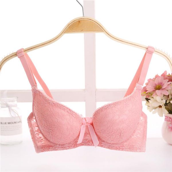 

bras lace bra soft steel girls underwear temptation comfortable cotton bow, Red;black