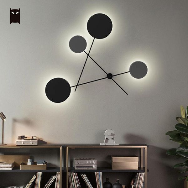 

wall lamps big led iron metal round lamp fixure modern nordic contemporary sconce lighting design for bedroom living room