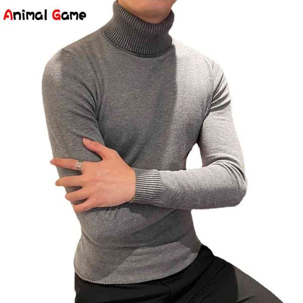 

winter warm oversized pullover men men's pullovers knitted sweater turtleneck jumpers women new year sweaters clothing, Black