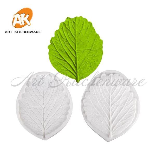 

cake tools 2pcs mulberry leaves mold veiner silicone decorating fondant impression flower sugarcraft