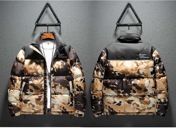 

2019 mens designer jackets men and women's camouflage cotton clothes with european and american fashion brand loose jackets wgjk01, Black;brown