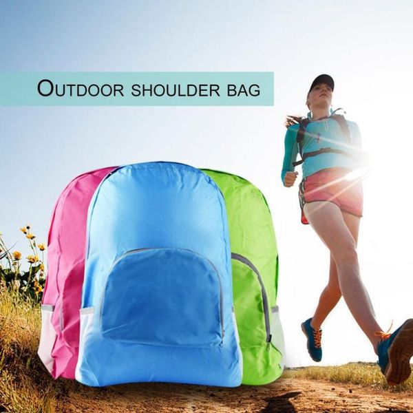 

large capacity foldable backpack lightweight waterproof nylon women men travel outdoor sports camping hiking bag bags