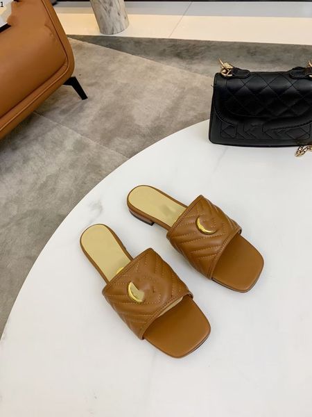 

designer summer beach fashion women lazy low heeled flops leather letters lady cartoonluxury metal ladies 35-42 kj0001, Black