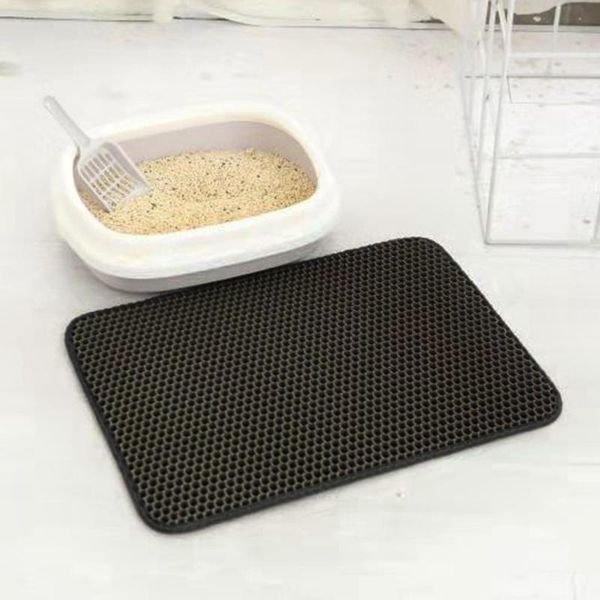 

cat beds & furniture pet litter mat eva waterproof washable trapper foldable double layer mats