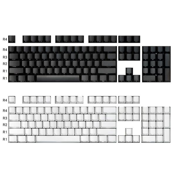 

keyboards side letter backlight keyaps for cherry mx gateron kailh boxc switch mechanical keyboard 87 104 black white oem pbt key cap