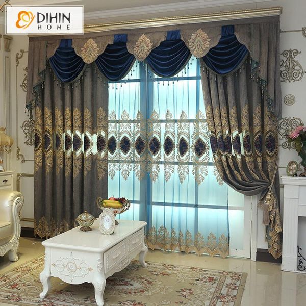 

curtain & drapes dihin home luxury embroidered valance eurpean sheer for living room