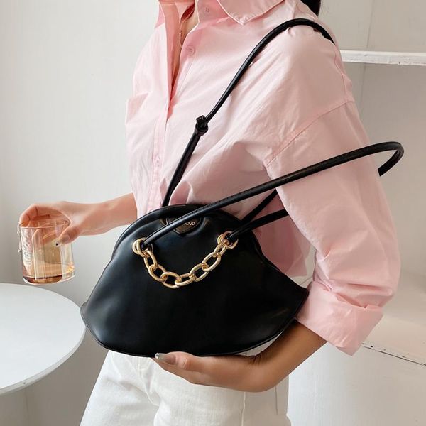 

soft leather crossbody bags for women 2021 summer soild colour shoulder simple bag female fashion handbags and purses #8869 totes