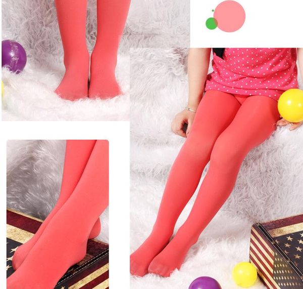 Yeni Kız Tayt Külotlu Çorap Tozluk Çorap Opak Renk Kız \ 'Kadife Külotlu-Hortum Kız Çocuklar Şeker Renk Sevimli