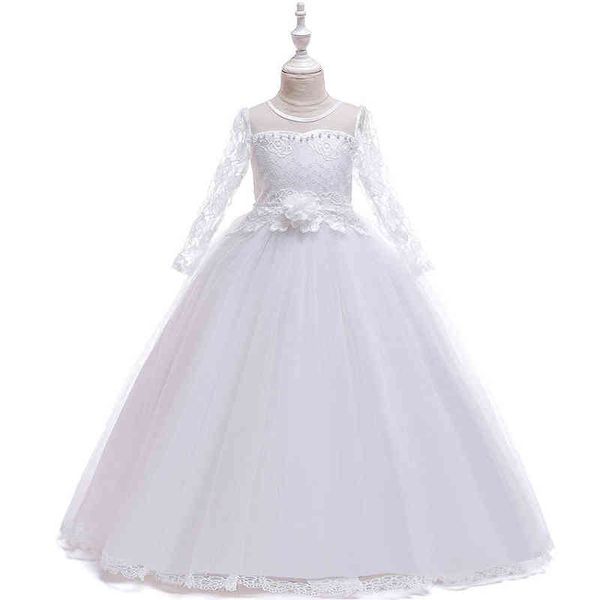 Yaz Uzun Nedime Prenses Elbise Kız Çocuklar Kız Çocuklar için Elbiseler Çocuk Parti Düğün Balo Elbise Genç 14 10 12 Yıl G1215