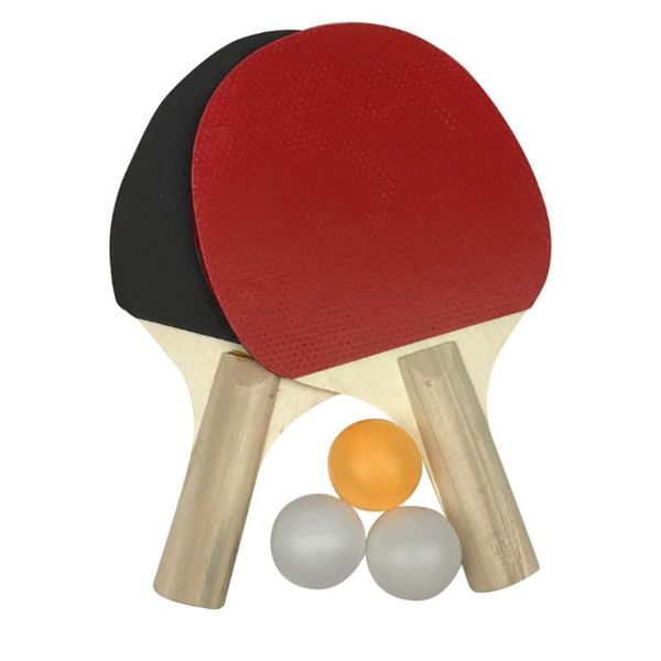 

table tennis raquets rubber faced racket beginner training -pong board set