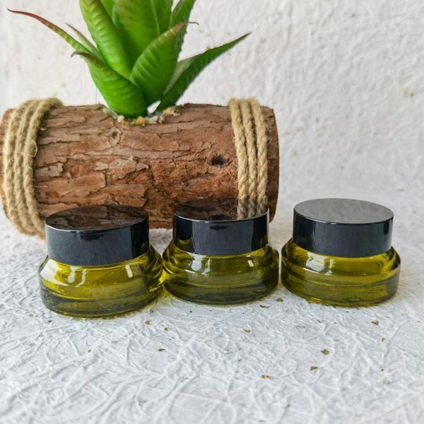 

storage bottles & jars 5pcs 15g 30g 50g glass skincare jar makeup eye box pot packaging sample lotion face cream container