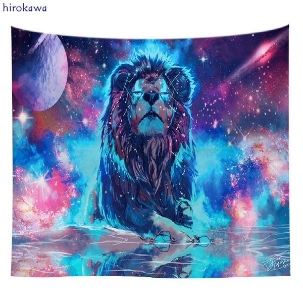 

tapestries bedroom decor animal series wolf lion tapestry home decoration wall cloth ins webcast background
