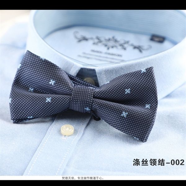 

vo4x formal suit casual british korean polyester double necktie trendy bow butterflywomen's bow ties formal suit casual british korean, Black;gray