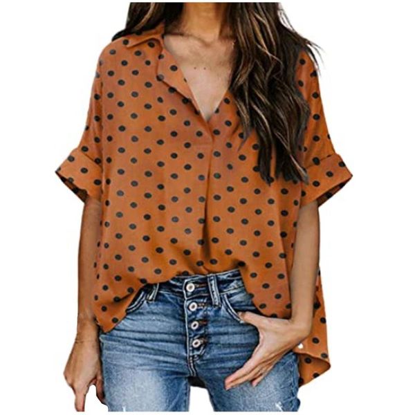 

women's t-shirt 2021 summer fashion loose v-neck short sleeve printed blouse camisetas de mujer woman clothes, White