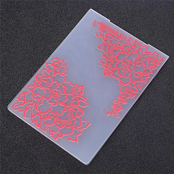 

craft tools 2021 colorful plastic embossing folder for scrapbooking flower diy card making template cutting dies