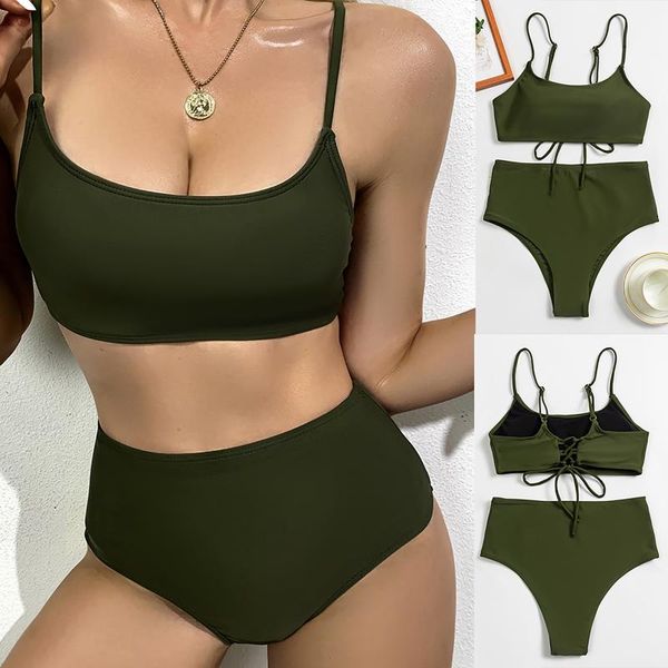 

push up bikinis 2021 swimsuits black swimwear women scalloped bathing suit solid ribbed biquini bikini set bathers women's, White;black
